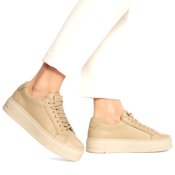 Vagabond Judy flatform sneaker in beige leather Butter 38